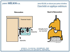 Joint HélioSil - Etanchéité en applique extérieure